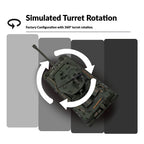 1/16スケールM4A3E8シャーマンRC戦車 金属強化版 360°回転タレット 赤外線バトル オリーブグリーン