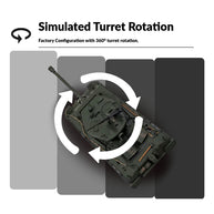 1/16スケールM4A3E8シャーマンRC戦車 金属強化版 360°回転タレット 赤外線バトル オリーブグリーン