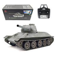 1/16 ソ連T-34/85 RC中戦車 2.4G全プロポーショナル 金属パーツ強化 スモーク音響 赤外線バトル BB発射 RTRプロ版