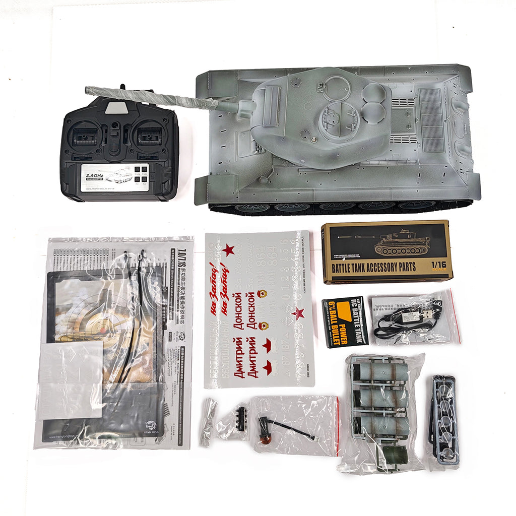 1/16 ソ連T-34/85 RC中戦車 2.4G全プロポーショナル 金属パーツ強化 スモーク音響 赤外線バトル BB発射 RTRプロ版