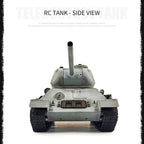 1/16 ソ連T-34/85 RC中戦車 2.4G全プロポーショナル 金属パーツ強化 スモーク音響 赤外線バトル BB発射 RTRプロ版