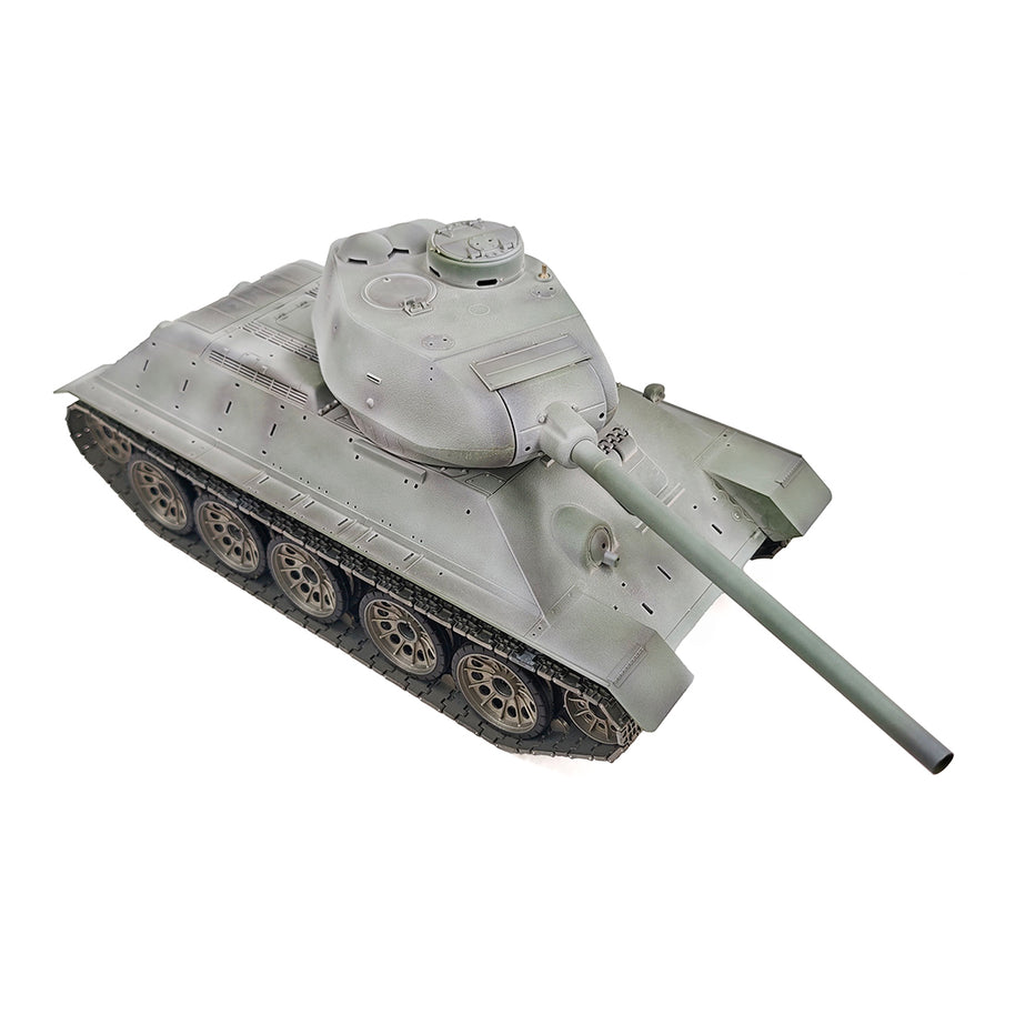 1/16 ソ連T-34/85 RC中戦車 2.4G全プロポーショナル 金属パーツ強化 スモーク音響 赤外線バトル BB発射 RTRプロ版