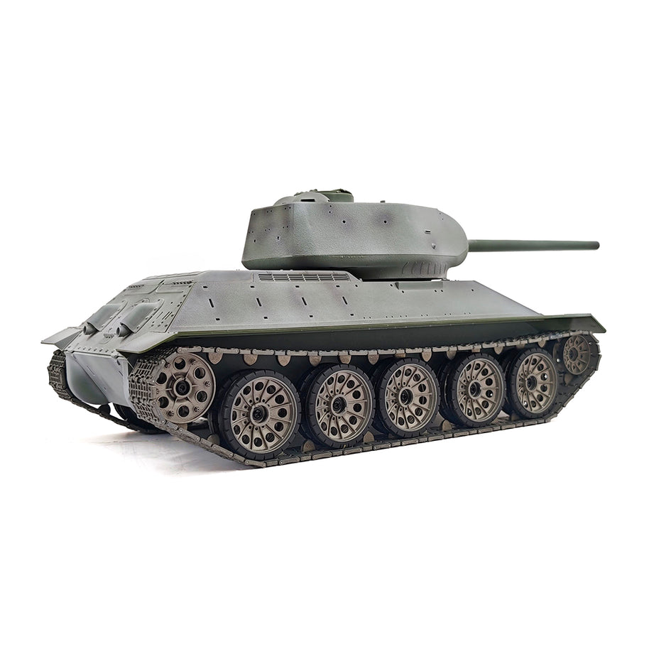 1/16 ソ連T-34/85 RC中戦車 2.4G全プロポーショナル 金属パーツ強化 スモーク音響 赤外線バトル BB発射 RTRプロ版