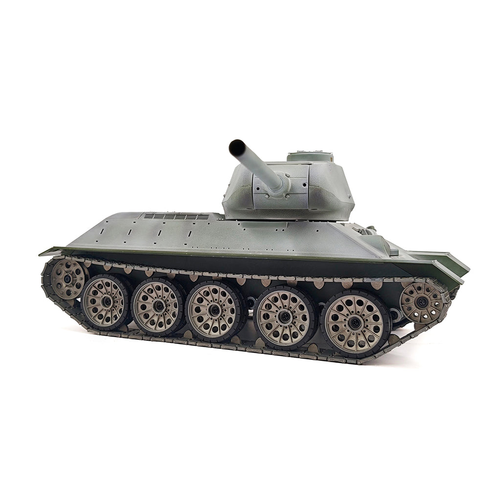 1/16 ソ連T-34/85 RC中戦車 2.4G全プロポーショナル 金属パーツ強化 スモーク音響 赤外線バトル BB発射 RTRプロ版