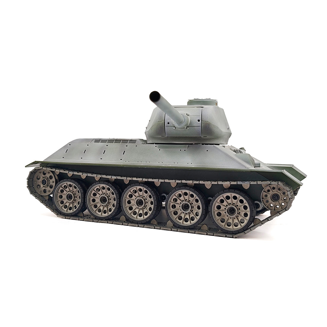 1/16 ソ連T-34/85 RC中戦車 2.4G全プロポーショナル 金属パーツ強化 スモーク音響 赤外線バトル BB発射 RTRプロ版
