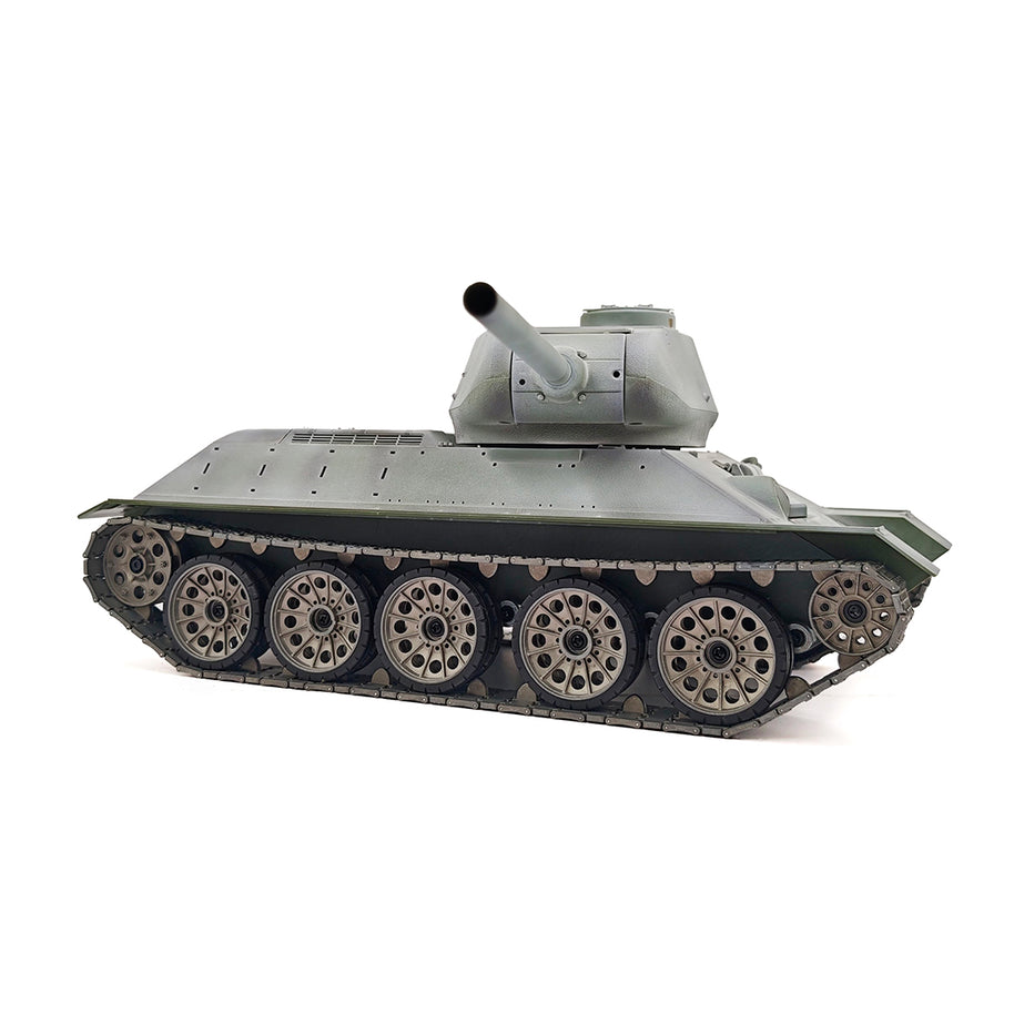1/16 ソ連T-34/85 RC中戦車 2.4G全プロポーショナル 金属パーツ強化 スモーク音響 赤外線バトル BB発射 RTRプロ版