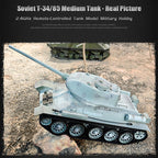 1/16 ソ連T-34/85 RC中戦車 2.4G全プロポーショナル 金属パーツ強化 スモーク音響 赤外線バトル BB発射 RTRプロ版
