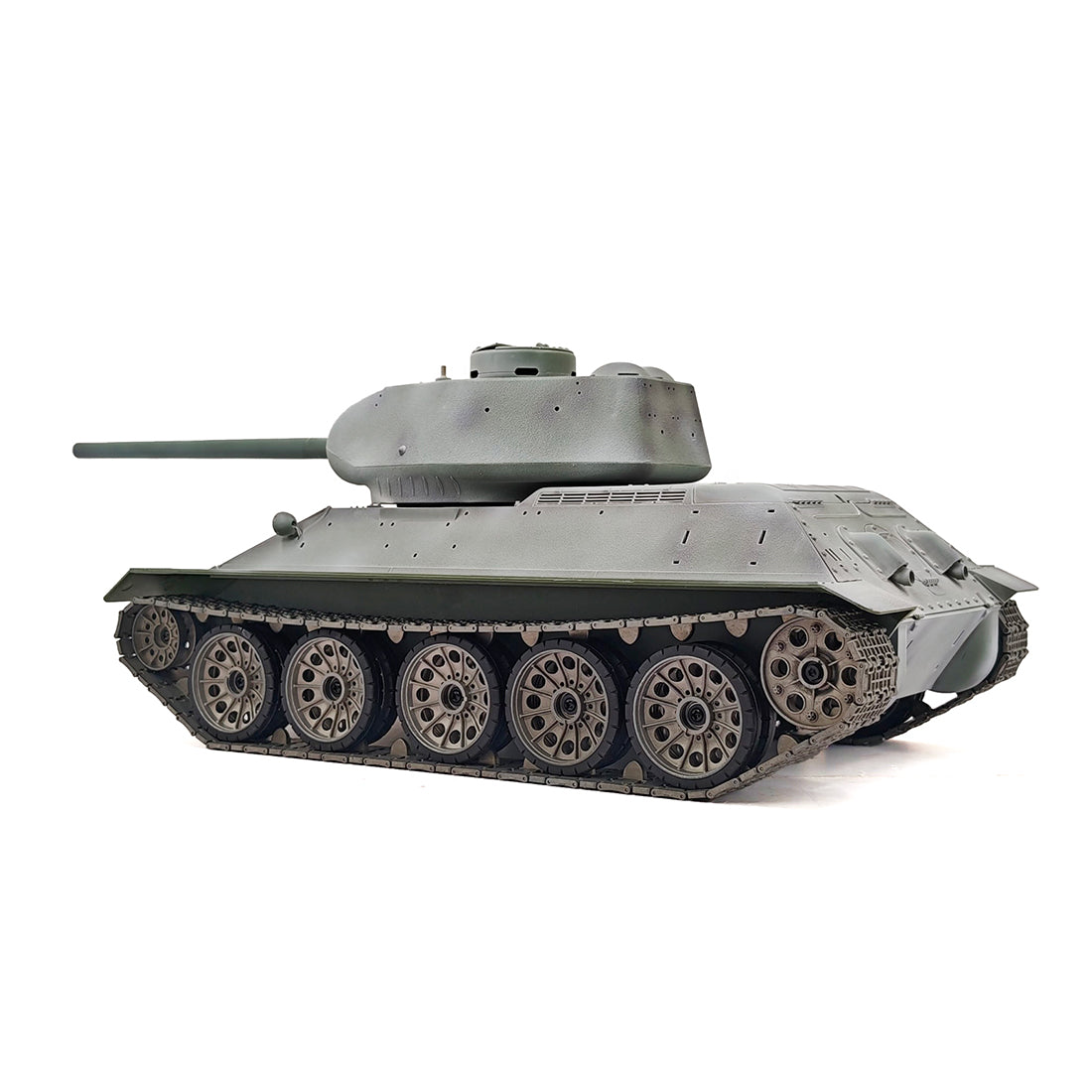 1/16 ソ連T-34/85 RC中戦車 2.4G全プロポーショナル 金属パーツ強化 スモーク音響 赤外線バトル BB発射 RTRプロ版