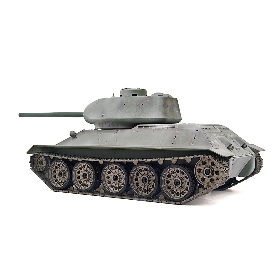 1/16 ソ連T-34/85 RC中戦車 2.4G全プロポーショナル 金属パーツ強化 スモーク音響 赤外線バトル BB発射 RTRプロ版