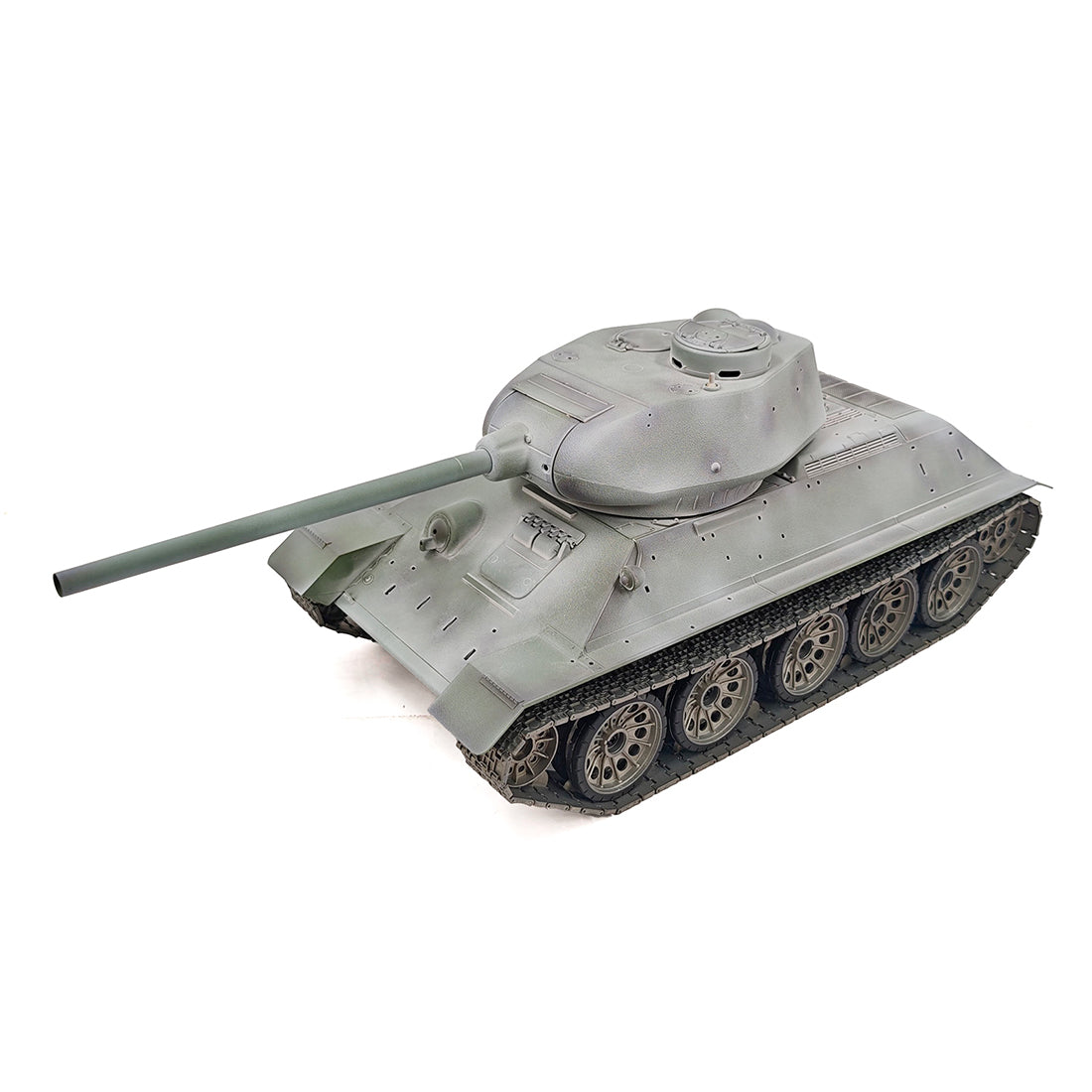 1/16 ソ連T-34/85 RC中戦車 2.4G全プロポーショナル 金属パーツ強化 スモーク音響 赤外線バトル BB発射 RTRプロ版