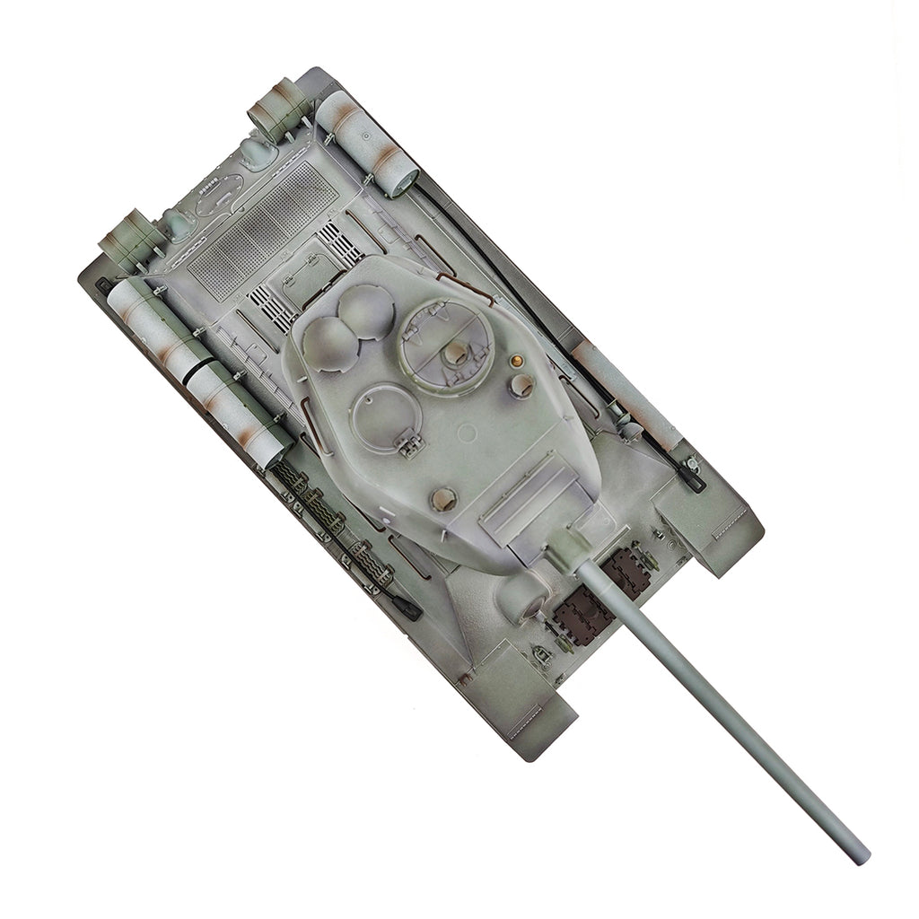 1/16 ソ連T-34/85 RC中戦車 2.4G全プロポーショナル 金属パーツ強化 スモーク音響 赤外線バトル BB発射 RTRアップグレード版