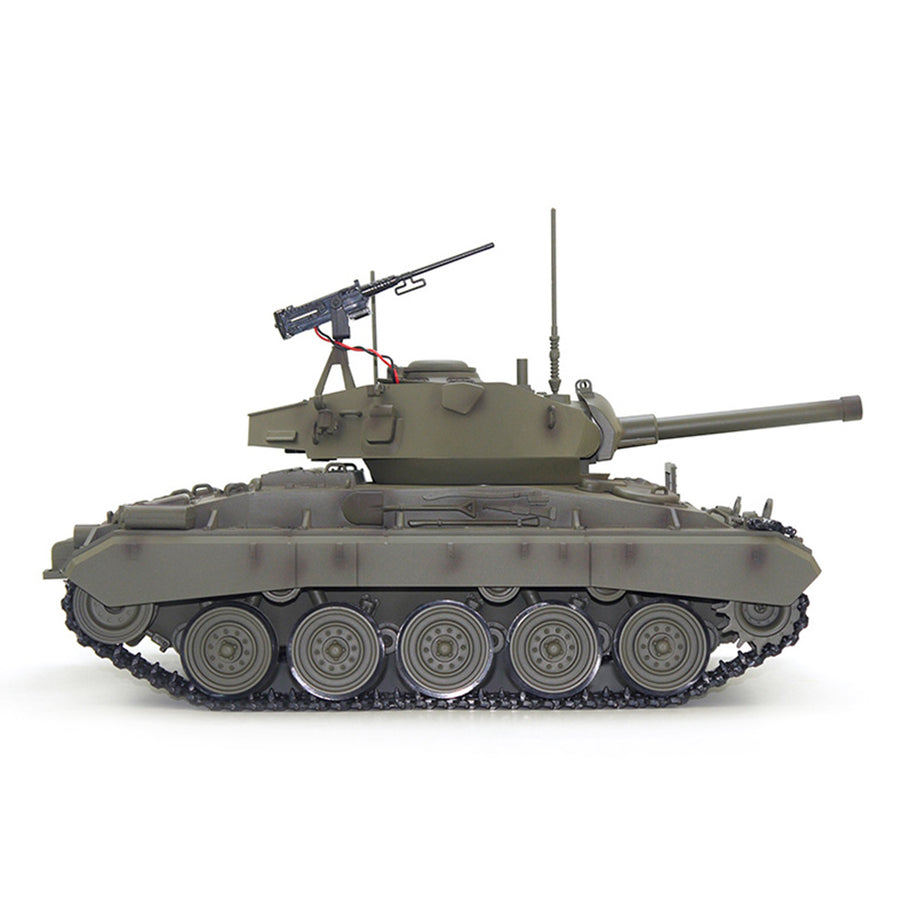 1/16 米軍M24軽戦車 RC 2.4G 標準版 スモーク・音響・反動再現 フルプロポーショナル操作