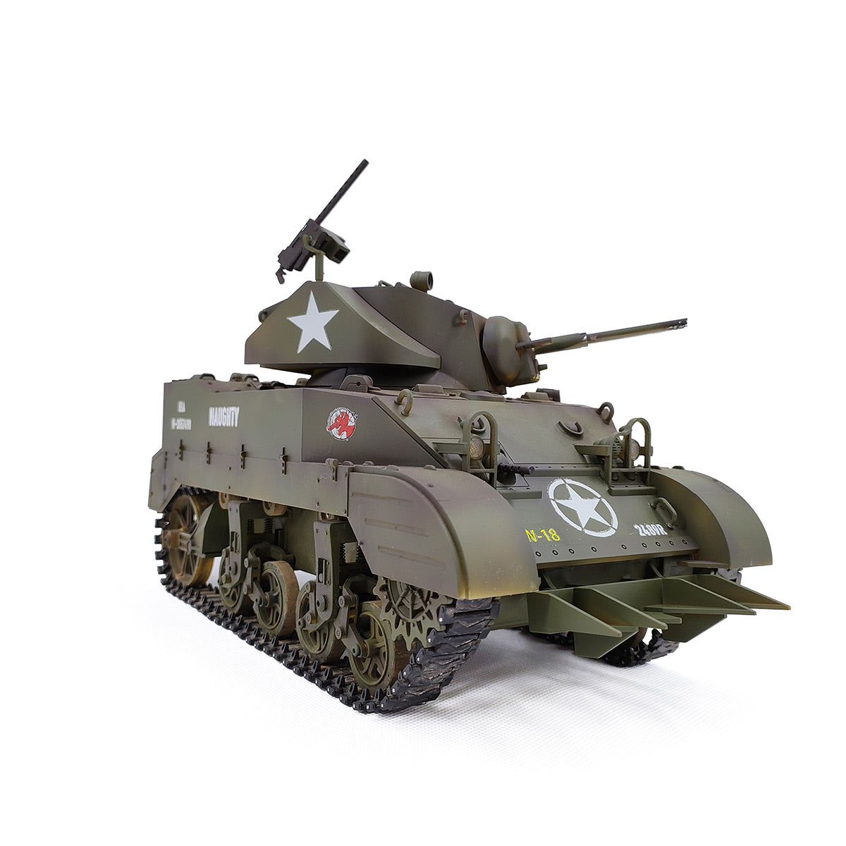 RTRHOBBYJP 1/16 米軍M5A1スチュアート軽戦車 RC 2.4G 排気スモーク 2