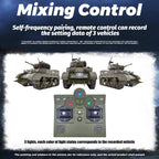 1/16 米軍M5A1スチュアート軽戦車 RC 2.4G 影仕上げ 排気スモーク 2段階速度 バッテリー2本付き