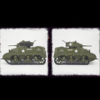 1/16 米軍M5A1スチュアート軽戦車 RC 2.4G 影仕上げ 排気スモーク 2段階速度 バッテリー2本付き