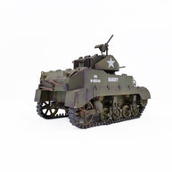 1/16 米軍M5A1スチュアート軽戦車 RC 2.4G 影仕上げ 排気スモーク 2段階速度 バッテリー2本付き