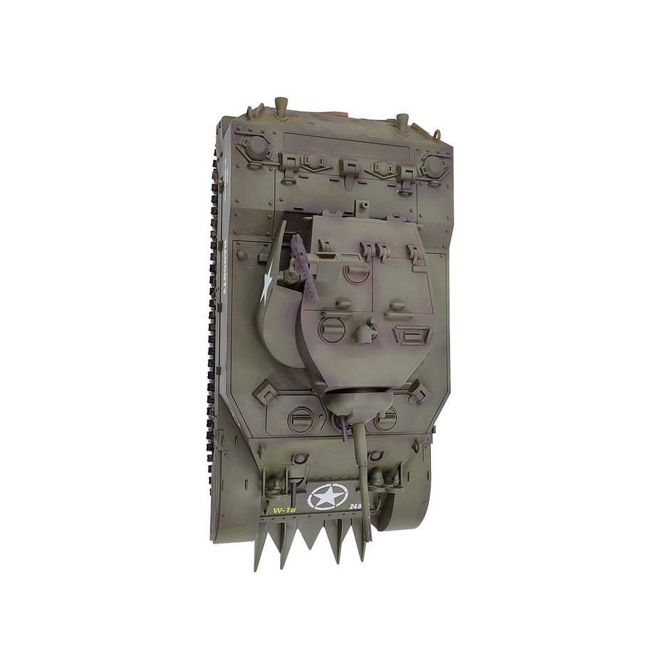 1/16 米軍M5A1スチュアート軽戦車 RC 2.4G 影仕上げ 排気スモーク 2段階速度 バッテリー2本付き