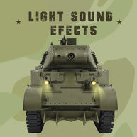 1/16 米軍M8自走榴弾砲 RC戦車 2.4G 伸縮砲身 スモーク効果 2段階速度 RTR迷彩イエロー