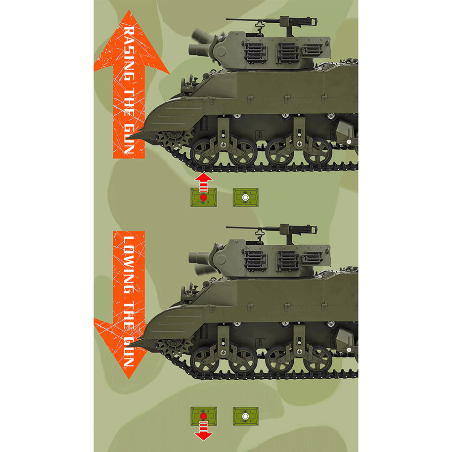 1/16 米軍M8自走榴弾砲 RC戦車 2.4G 伸縮砲身 スモーク効果 2段階速度 RTR迷彩イエロー