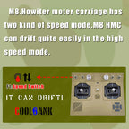1/16 米軍M8自走榴弾砲 RC戦車 2.4G 伸縮砲身 スモーク効果 2段階速度 RTR迷彩イエロー