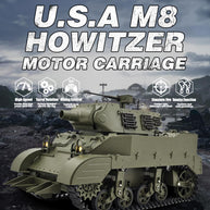 1/16 米軍M8自走榴弾砲 RC戦車 2.4G 伸縮砲身 スモーク効果 2段階速度 RTR