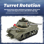 1/16 米軍M8自走榴弾砲 RC戦車 2.4G 伸縮砲身 スモーク効果 2段階速度 RTR