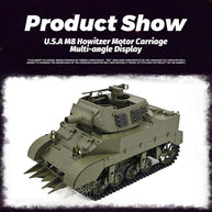 1/16 米軍M8自走榴弾砲 RC戦車 2.4G 伸縮砲身 スモーク効果 2段階速度 RTR