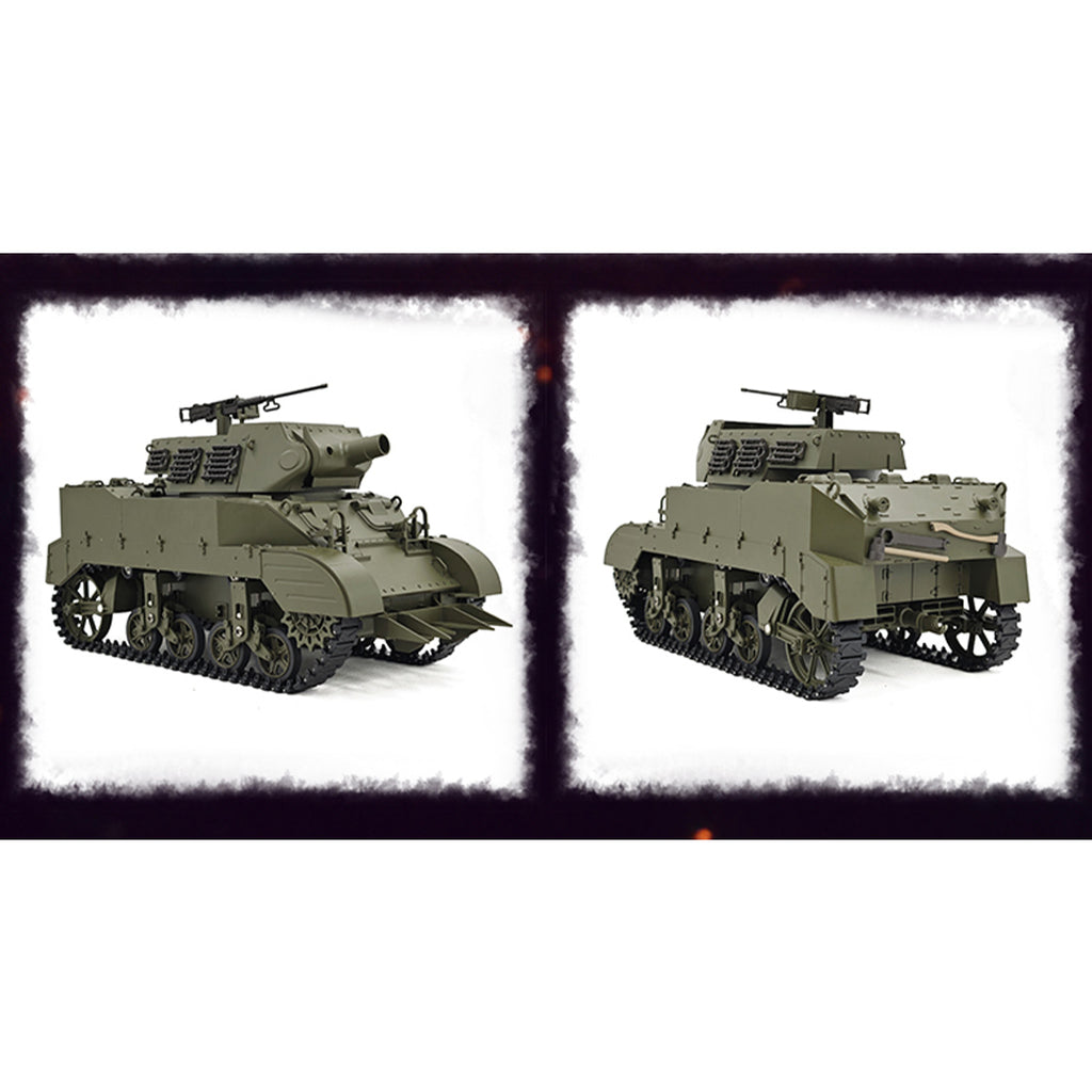 1/16 米軍M8自走榴弾砲 RC戦車 2.4G 伸縮砲身 スモーク効果 2段階速度 RTR
