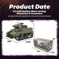 1/16 米軍M8自走榴弾砲 RC戦車 2.4G 伸縮砲身 スモーク効果 2段階速度 RTR