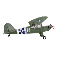 1/16 WWII PIPER J-3 CUB RC 4チャンネルブラシレス固定翼航空機モデル 軍用機トイ（RTFバージョン）