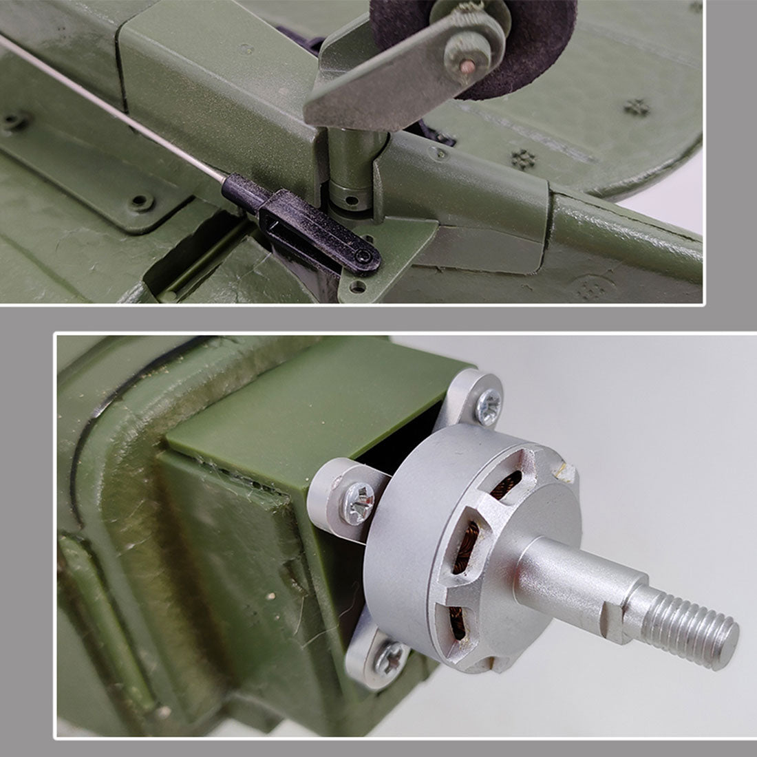 1/16 WWII PIPER J-3 CUB RC 4チャンネルブラシレス固定翼航空機モデル 軍用機トイ（RTFバージョン）