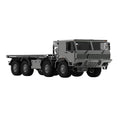 1/18 8x8全輪駆動 RC軍用クローラー CNC全金属 空気圧サスペンション 4ディフロック RTR