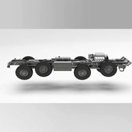 1/18 8x8全輪駆動 RC軍用クローラー CNC全金属 空気圧サスペンション 4ディフロック RTR