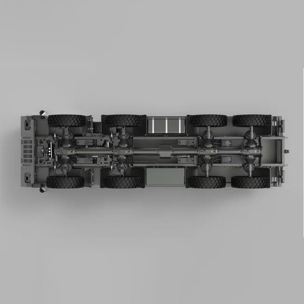 1/18 8x8全輪駆動 RC軍用クローラー CNC全金属 空気圧サスペンション 4ディフロック RTR