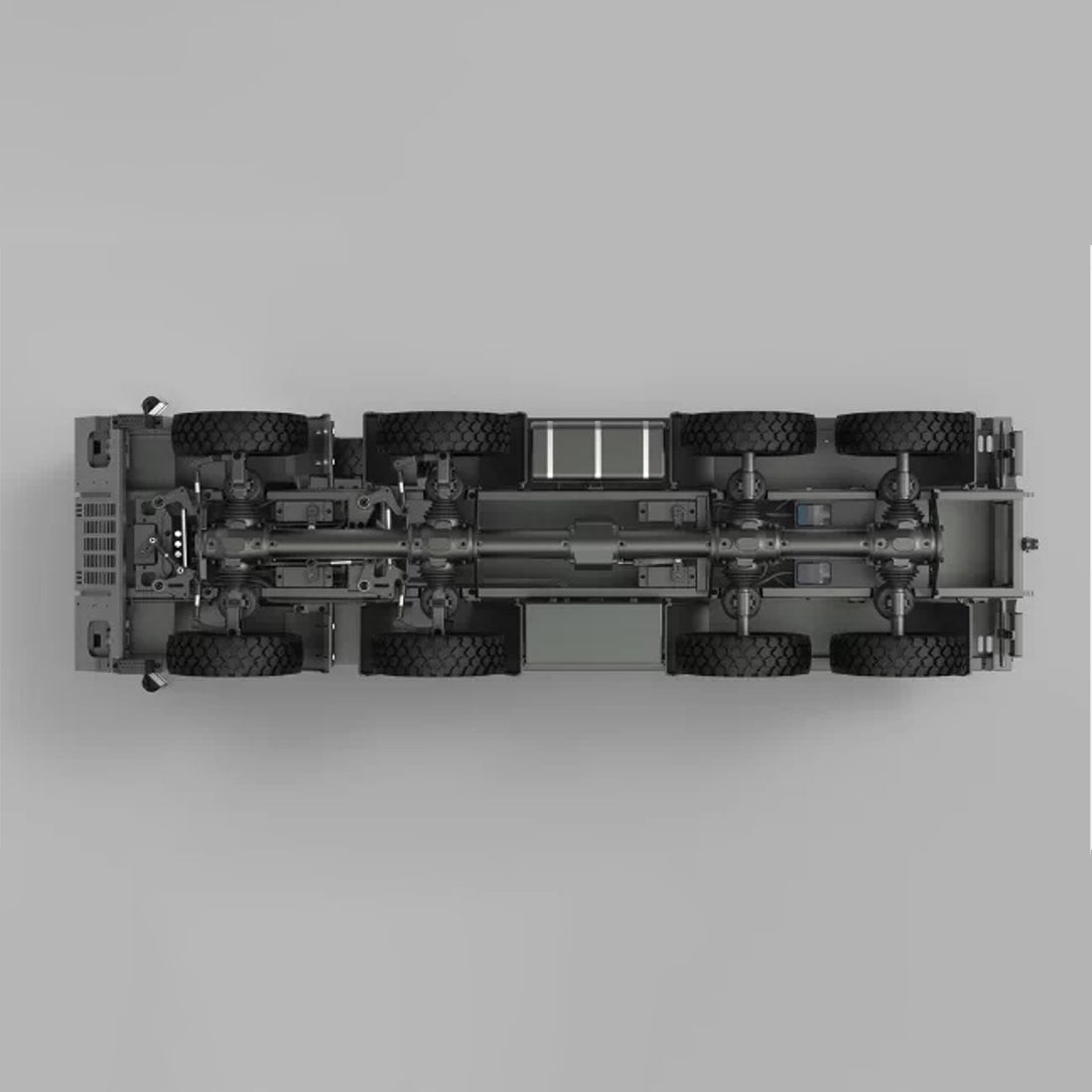 1/18 8x8全輪駆動 RC軍用クローラー CNC全金属 空気圧サスペンション 4ディフロック RTR