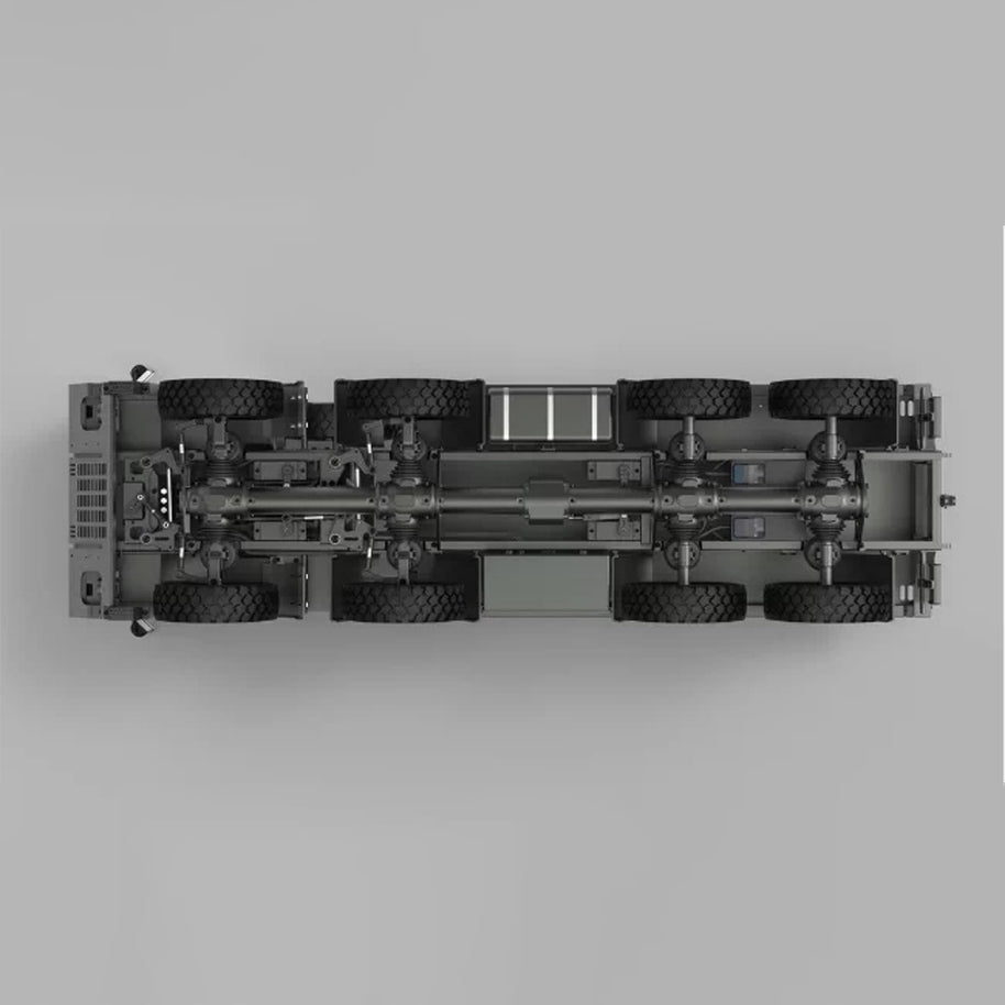 1/18 8x8全輪駆動 RC軍用クローラー CNC全金属 空気圧サスペンション 4ディフロック RTR