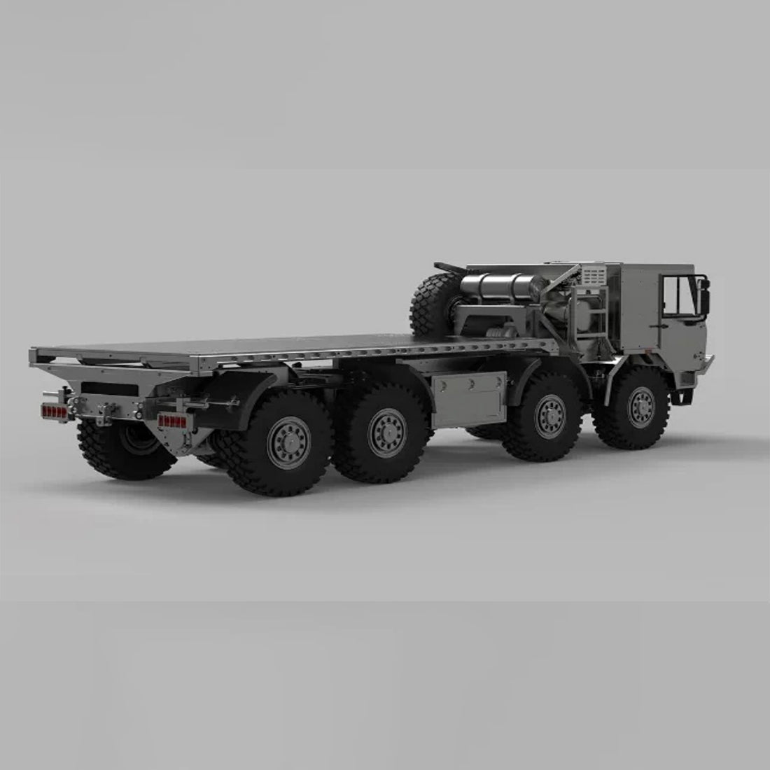 1/18 8x8全輪駆動 RC軍用クローラー CNC全金属 空気圧サスペンション 4ディフロック RTR