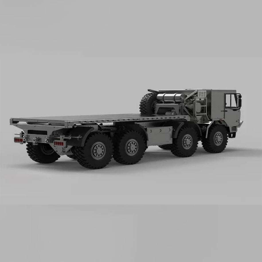 1/18 8x8全輪駆動 RC軍用クローラー CNC全金属 空気圧サスペンション 4ディフロック RTR