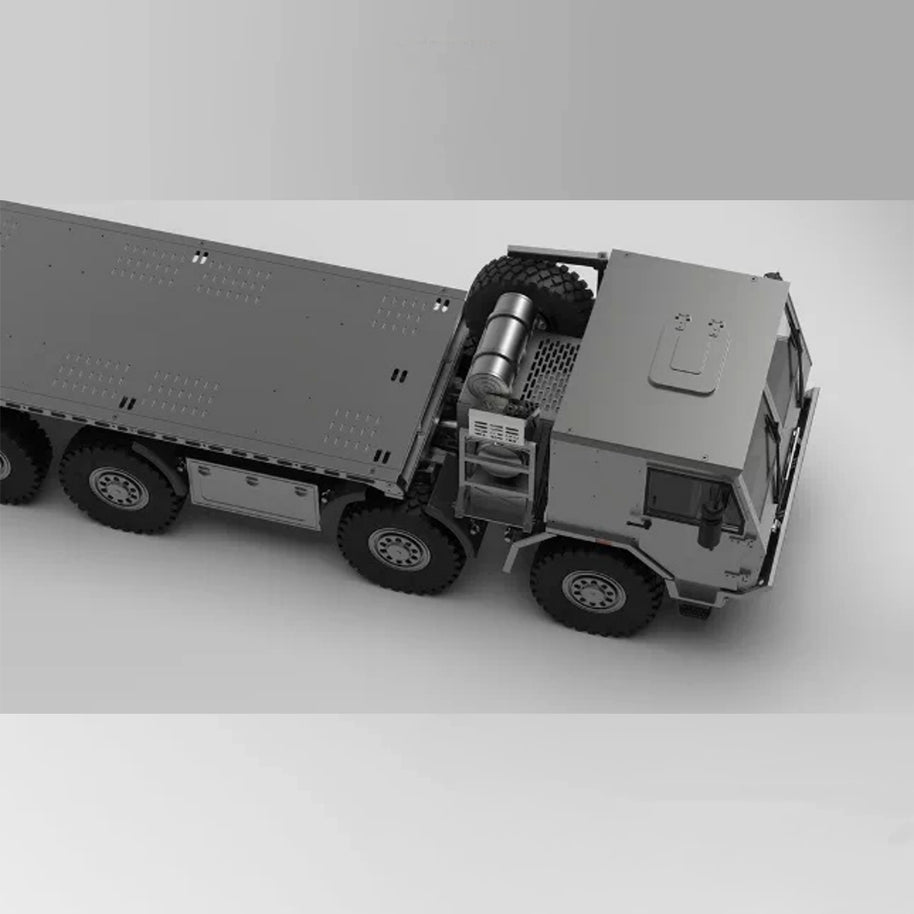 1/18 8x8全輪駆動 RC軍用クローラー CNC全金属 空気圧サスペンション 4ディフロック RTR