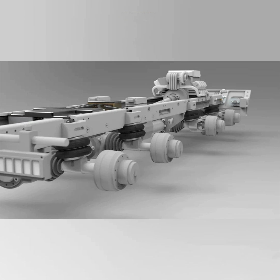 1/18 8x8全輪駆動 RC軍用クローラー CNC全金属 空気圧サスペンション 4ディフロック RTR