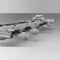 1/18 8x8全輪駆動 RC軍用クローラー CNC全金属 空気圧サスペンション 4ディフロック RTR