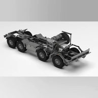 1/18 8x8全輪駆動 RC軍用クローラー CNC全金属 空気圧サスペンション 4ディフロック RTR