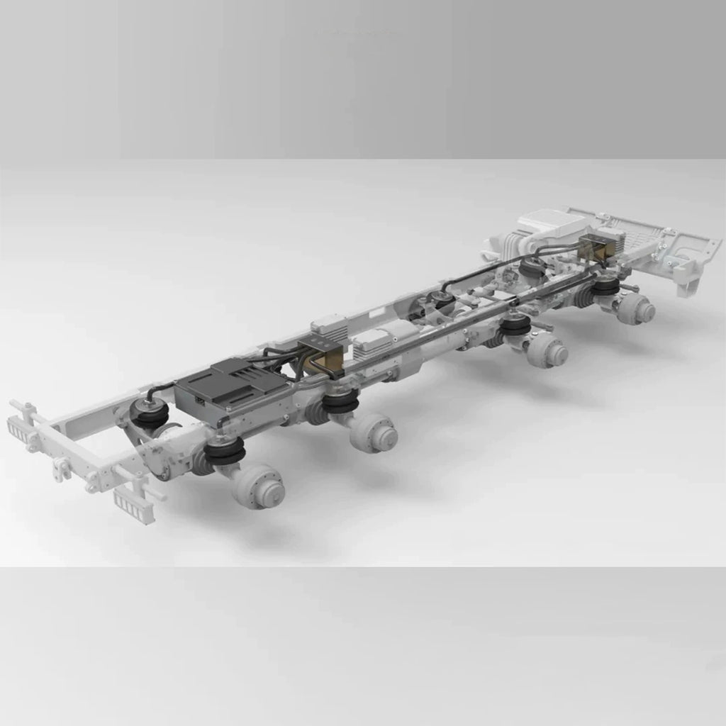1/18 8x8全輪駆動 RC軍用クローラー CNC全金属 空気圧サスペンション 4ディフロック RTR
