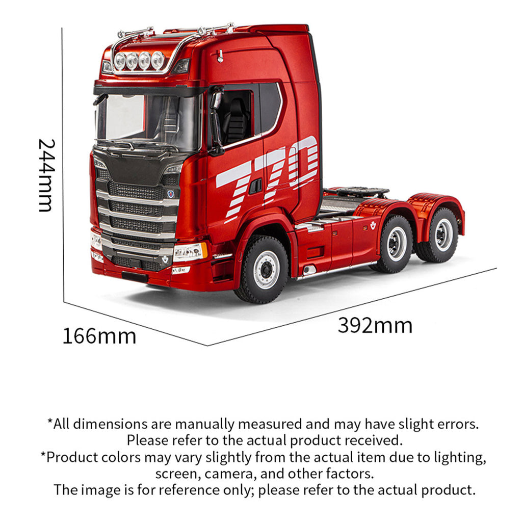 シングルボックスセット 1/18 RC 6x4トラクタートラック 770S フラットベッドトレーラー 2.4GHz ライト&サウンド