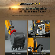 1/18スケール2.4G RCエクスカベーター 24CH 360°回転 合金電気シリンダ リアルサウンド プロ用ラジコン