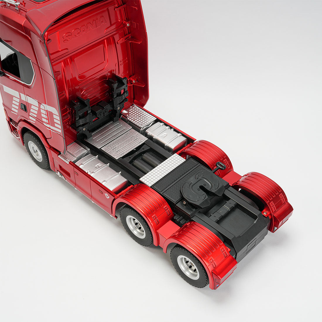 1/18スケール 770S 6×4重-dutyトラック フラットベッドセミトレーラー セット 後輪駆動 成人コレクションRCモデル 遠隔操作