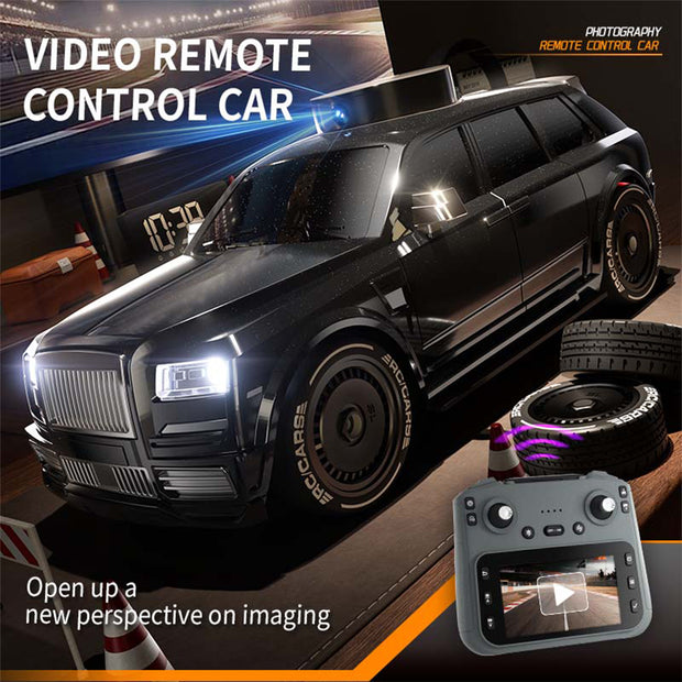 1/20 FPV RCカー スクリーンコントローラー 720Pカメラ 270度回転 ワンキードリフト UVブラック RTR MINI RC