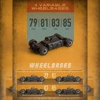 1/32 2.4G 4WD RCドリフトカー RTR版 LEDヘッドライト 30km/h MINI RC