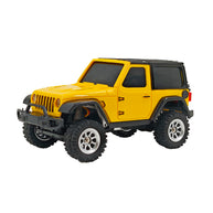 1/36スケール 2.4G 4WDフルプロポーショナルRCオフロードカー リアルLEDライト RTR イエロー