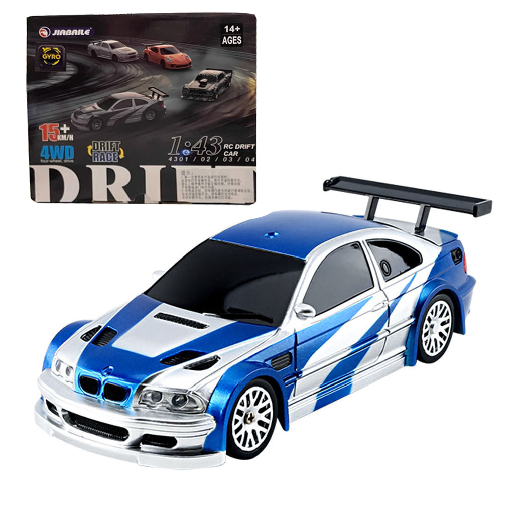 1/43 MINI RCミニドリフトカーセット｜2.4G 4WD四輪駆動 ジャイロ安定システム フルプロポーション操作 RTR完成機